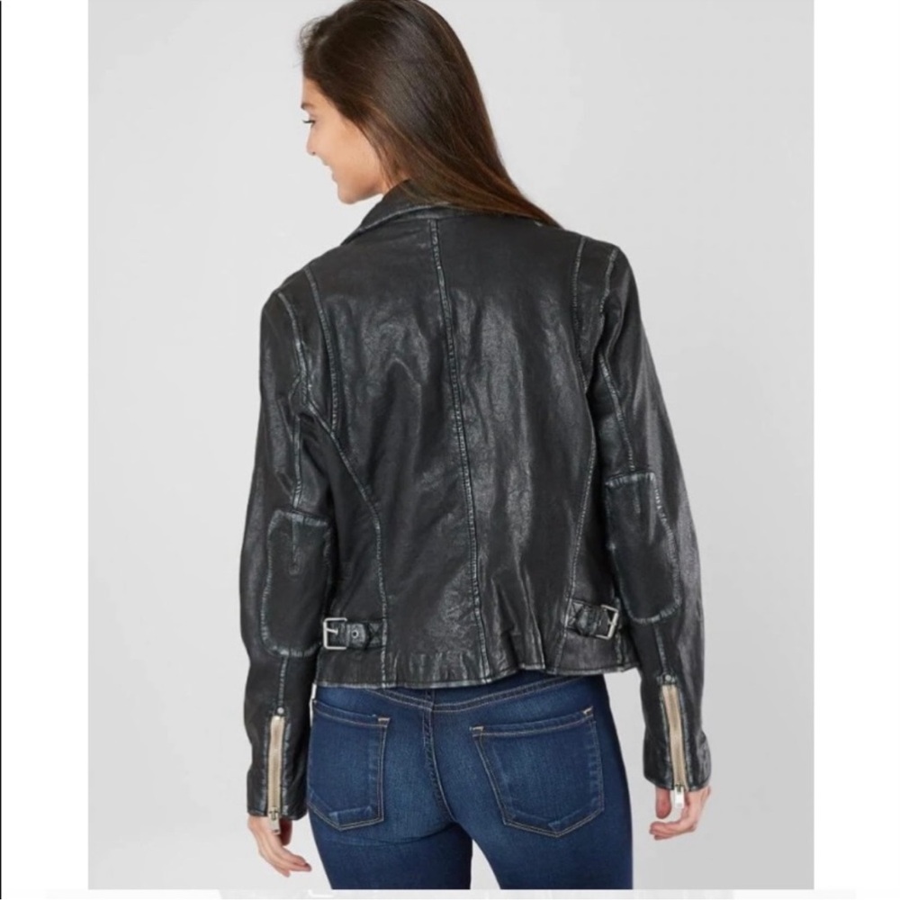 Mauritius Lamb Leather Moto Jacket - Picture 14 of 14